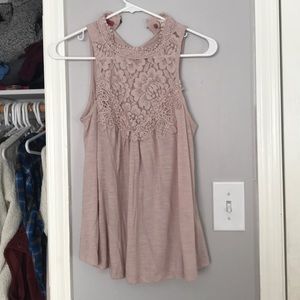 Altar’d State High Neck Lace Top